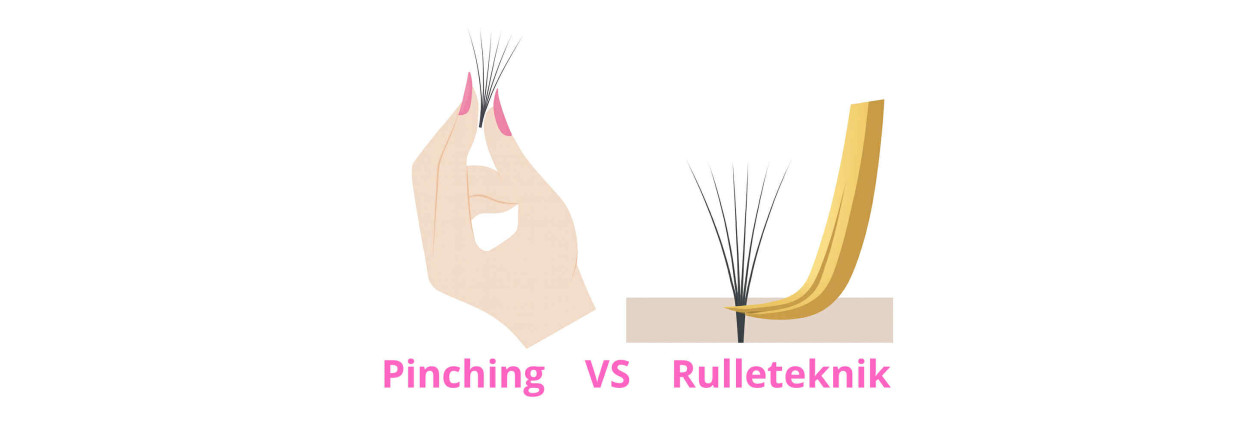 Pinching vs. rulle-teknikken