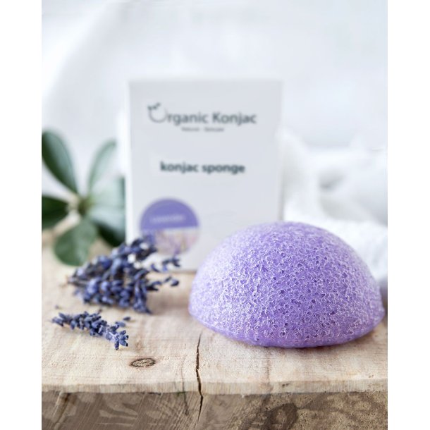 Organic Konjac - Lavender - sart, rd og stresset hud 