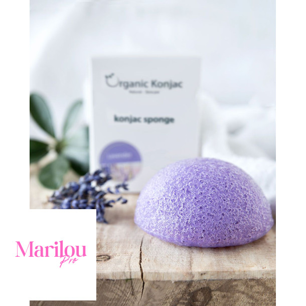 Organic Konjac - Lavender - sart, rd og stresset hud 