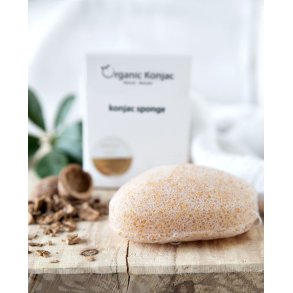 Organic Konjac - Walnut Shell - Ekstra Peelende 