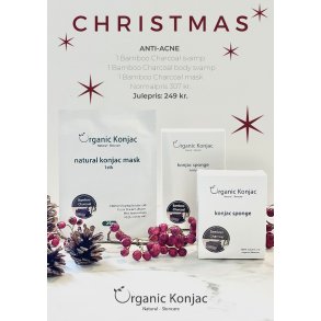 Organic Konjac Julepakke - Anti-Acne 