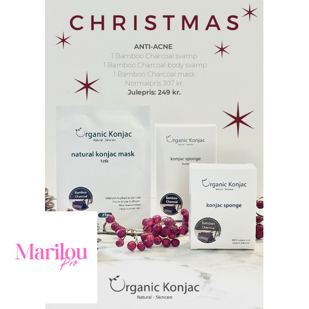 Organic Konjac Julepakke - Anti-Acne 