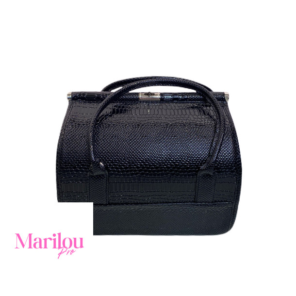 Sort Croco Beautybox