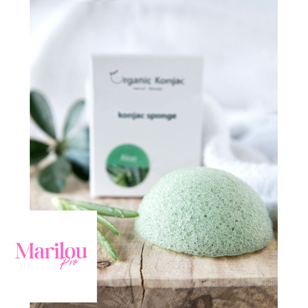 Organic Konjac - Aloe Vera - Tr hud 