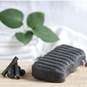 Organic Konjac - Bamboo Charcoal - Body - Acne / Uren hud 