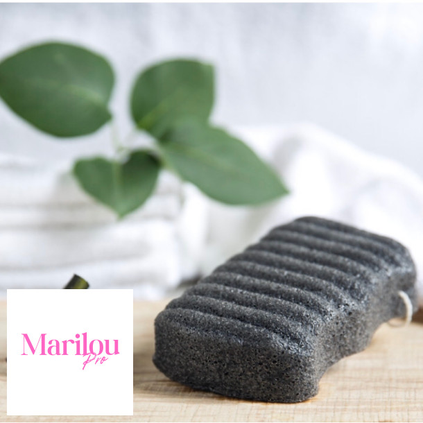 Organic Konjac - Bamboo Charcoal - Body - Acne / Uren hud 
