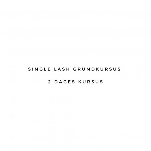 Single Lash Grundkursus